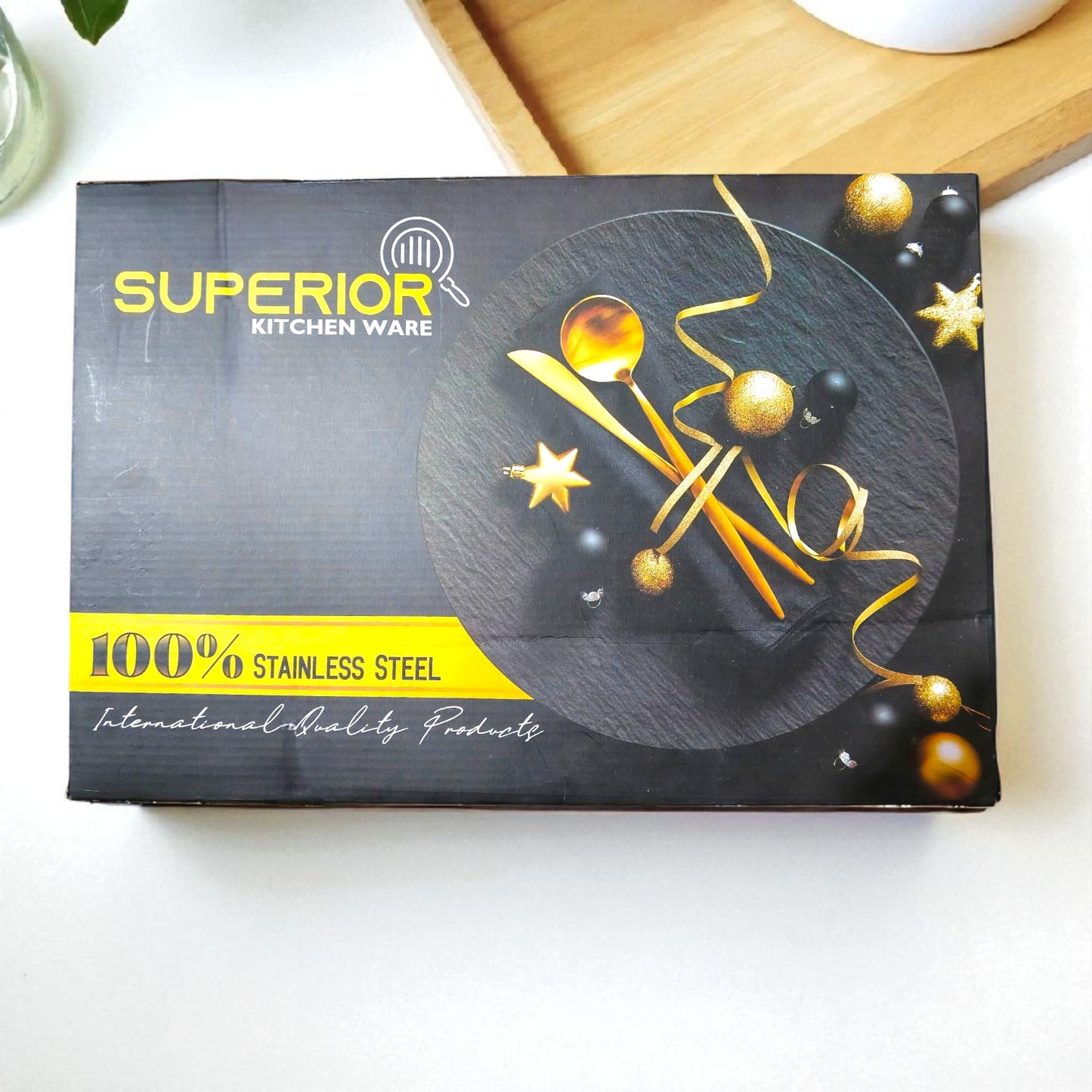 Elegant 28-Piece Silver Cutlery Set | Polished Stainless Steel Spoon & Fork Tableware Collection